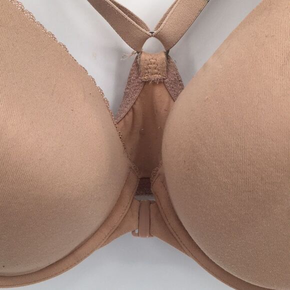 Victoria's Secret Beige Tan Body by Victoria Racerback Demi Front Close 38DD - Picture 2 of 6
